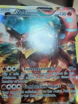 HP Pokemon Card - Volcanion - Full Art Holo Promo (XY185) Mythical Collection - Image 5