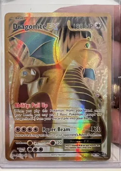 Dragonite EX 106/108 Evolutions Holo Full Art Ultra Rare MP Pokemon Card 2016 - Image 1