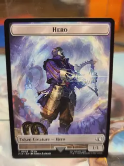 T 0008 Hero Creature 0018 Frog Emblem Token Final Fantasy MTG Card FIN - Image 1