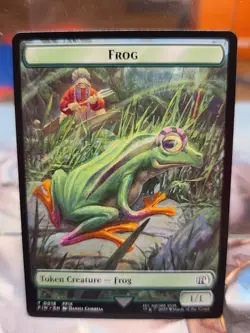 T 0008 Hero Creature 0018 Frog Emblem Token Final Fantasy MTG Card FIN - Image 2