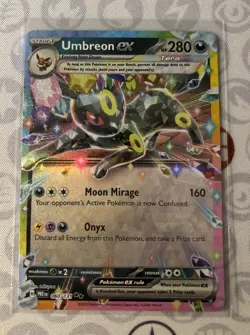 Pokemon TCG Umbreon EX 60/131 Double Rare Holo Card Prismatic Evolutions - Image 1