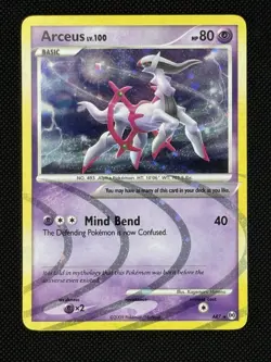 Pokemon TCG Arceus - AR7 - Pokemon Arceus Holo Card NM - Image 1