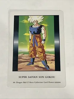 Dragonball Z Hero Collection Series 1 Super Saiyan Son Goku #90 Trading Card - Image 1