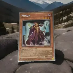 Yugioh Merlin Effect NKRT-EN001 Platinum Rare Limited Edition TCG Card - Image 1