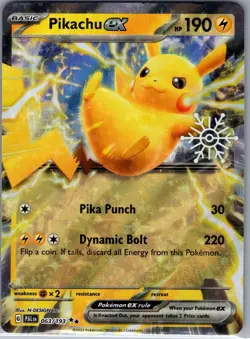 Pikachu ex (Holiday Calendar) 063/193 - Pokemon Card - NM - Image 1