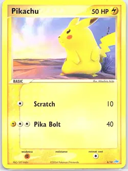 Pikachu 6/10 Non Holo EX Trainer Kit 1: Latias & Latios - Pokemon Card - NM - Image 1