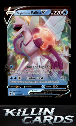 Origin Forme Palkia V 039/189 Pokemon Ultra Rare SWSH10: Astral Radiance Card NM - Image 1