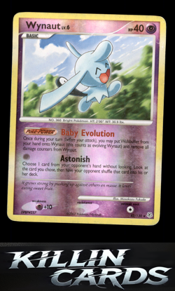 Reverse Holofoil Wynaut 42/130 Pokemon Rare Diamond and Pearl Card MP - Image 1