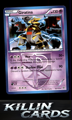 Giratina (Team Plasma) 62/135 Pokemon Rare Plasma Storm Card LP - Image 1