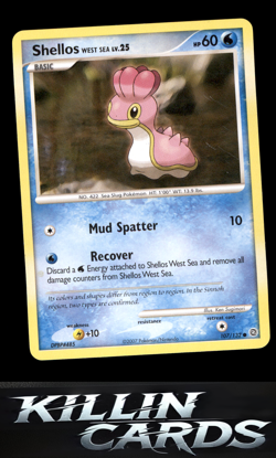 Shellos West Sea 107/132 Pokemon Common Secret Wonders Card LP - Image 1