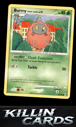 Burmy Trash Cloak 58/99 Pokemon Common Arceus Card NM - Image 1