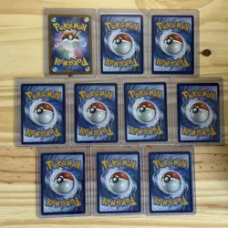 Rare Art Lot - 10 Pokemon Cards Delibird Riolu Bulbasaur Sprirtomb Japanese - Image 2