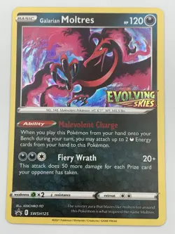 Pokemon Galarian Moltres - (Prerelease) SWSH125 SWSH: Sword & Shield Promo Cards - Image 2