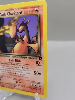 Pokemon 1st Edition Dark Charizard TCG Non-Holo Rare Card 21/82 - Image 2