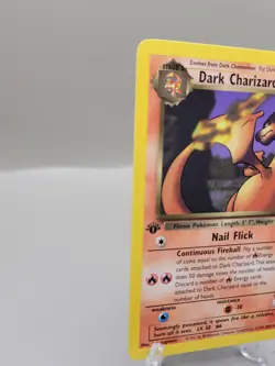 Pokemon 1st Edition Dark Charizard TCG Non-Holo Rare Card 21/82 - Image 3