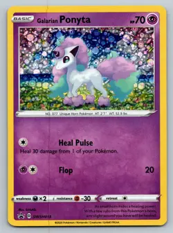 Pokemon Card - Galarian Ponyta Sword & Shield Promo Cards SWSH013 Promo - Image 1