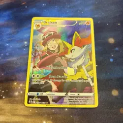 Pokemon Card Braixen TG01/TG30 Trainer Gallery Rare Silver Tempest NM - Image 2