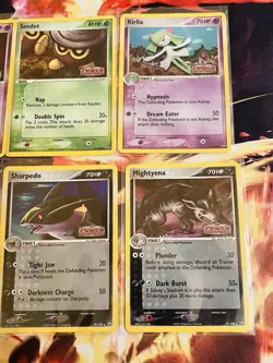 Stamped Reverse Holo Pokemon Card Lot Of 6 Ex Power Keepers MP Vintage Rare - Image 3