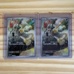 Pokemon Cutiefly Holo 2 Card Lot - Japanese and TEF EN Full Art Illustration - Image 1
