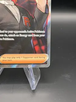 Pokemon TCG Giovanni's Charisma Scarlet & Violet Holo Ultra Rare Card 197/165 - Image 5