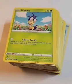 Pokemon SWORD AND SHIELD - Lot of 81 Basic Base Cards - NO DUPLICATES - Image 1