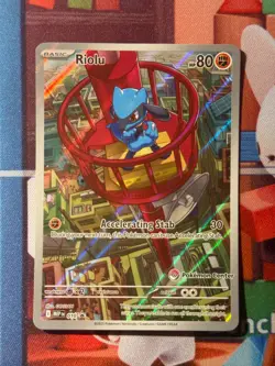 Pokemon Card Riolu 010 Pokemon Center Exclusive Mega Evolution Promo Holo NM/M - Image 1