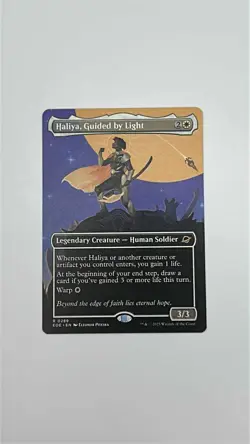 MTG Haliya, Guided by Light (Borderless)--Rare-Edge of Eternities (EOE) - NM - Image 1