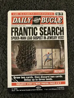 Magic The Gathering MTG - Frantic Search (1996) - Spider-Man Secret Lair Drop - Image 1