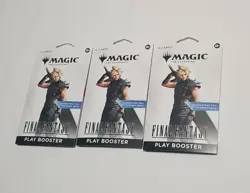 MTG Magic Final Fantasy Sleeved Play Boosters 3X GUARANTEE Foil In Every Pack! - Image 1