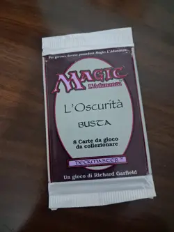 MTG MAGIC THE GATHERING THE DARK ITALIAN BOOSTER PACK 1994 SEALED - Image 1