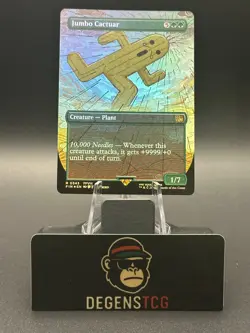 Jumbo Cactuar 0343 (Borderless) Final Fantasy Foil MTG - Image 1