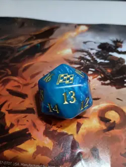 MTG Aetherdrift Spindown Life Counter Dice. Oversize. - Image 2