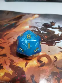 MTG Aetherdrift Spindown Life Counter Dice. Oversize. - Image 3