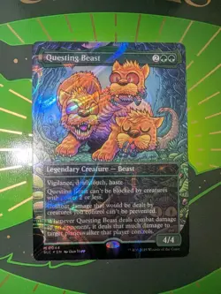 MTG Questing Beast Secret Lair Encyclopedia of Magic Halo Foil NM - Image 2