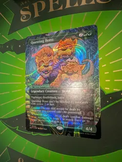MTG Questing Beast Secret Lair Encyclopedia of Magic Halo Foil NM - Image 3
