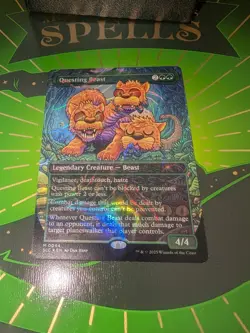 MTG Questing Beast Secret Lair Encyclopedia of Magic Halo Foil NM - Image 4