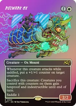 Bulwark Ox Foil Borderless Aetherdrift NM MTG - Image 1