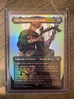 Magic The Gathering Final Fantasy Borderless Foil The Wandering Minstrel #0403 - Image 1