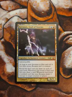 NM Keranos, God of Storms Journey Into Nyx JOU MTG Magic the Gathering - Image 1