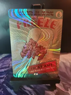 Brain Freeze ✨HALO FOIL✨#2 Secret Lair - An Encyclopedia of Magic MTG - Image 1