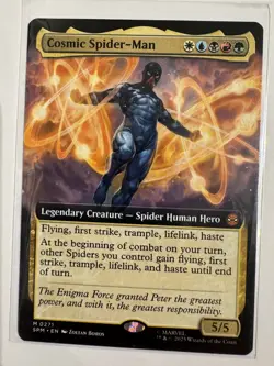 Cosmic Spider-Man (Extended Art) Regular 0271 Marvel's Spider-Man MTG NM - Image 1