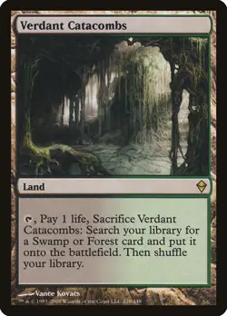 1 Verdant Catacombs Magic The Gathering MTG Zendikar LP Lightly Played - Image 1