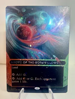 1x - Grove of the Burnwillows - GALAXY FOIL BORDERLESS #107 - Stellar Sights MTG - Image 4