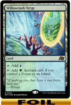 1x - Willowrush Verge - FOIL - Aetherdrift - NM MTG - Image 1