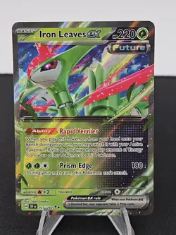 Pokemon Temporal Forces Iron Leaves EX 25/162 Double Rare - Image 1