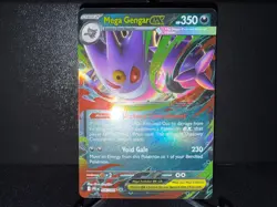 Mega Gengar ex 056 2025 Pokemon Phantasmal Flames Double Rare Box Card NM+ - Image 1