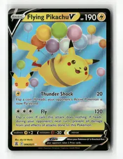 Flying Pikachu V 006/025 Pokemon Celebrations Sword Shield Rare Card NM - Image 1