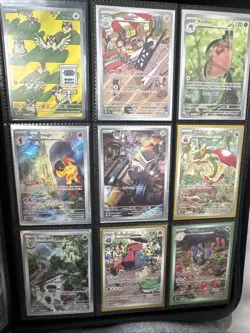 Pokemon English Mixed Lot Of 9 Illustration Rares Pidgey Flapple Floragto IR - Image 1