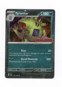 Pokemon TCG Tyranitar 135/193 Holo Paldea Evolved Stamp Scarlet & Violet LP - Image 1