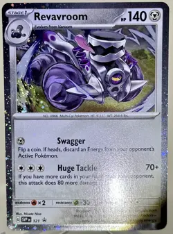 Revaroom 121 Cosmos Holo Swirl 🌀 Black Star Promo Pokemon Twilight Masquerade - Image 1